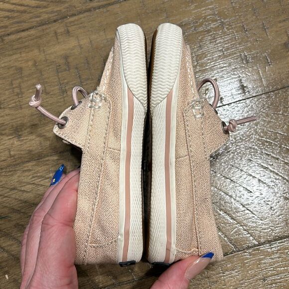 Toddler size 7 rose gold Sperry shoes - Picture 5 of 8